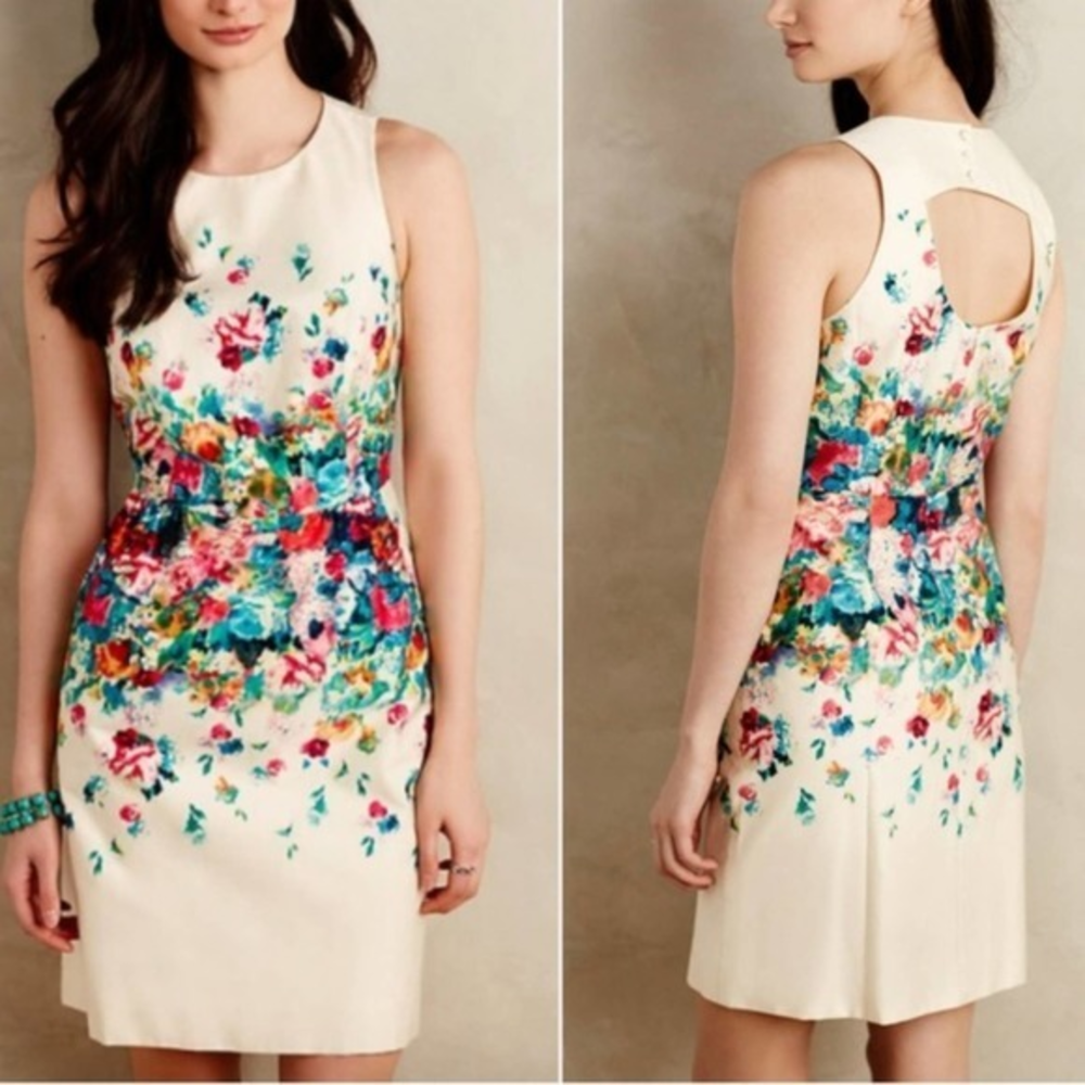 NWOT 12β Anthropologie Tea Garden Sheath by Maeve SZ L / 12